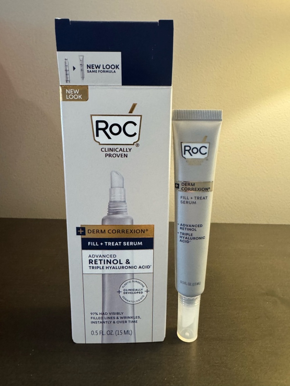 RoC Skincare Derm Correxion Fill Treat Serum 15 ml .5 oz NIB